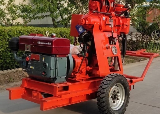 Small 75mm Soil Test Drilling Machine Hydraulic Water Pump Spt