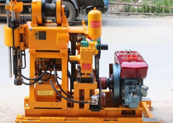 GK 200  Mineral Core Drill Rig 300 mm Hole Diameter Diesel Engine Hydraulic Exploration Engineering Equipment