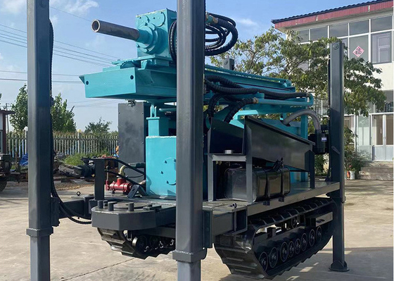 260m Large Pneumatic Crawler Mounted  Drilling Rig 77kw For Water Well Drilling Work
