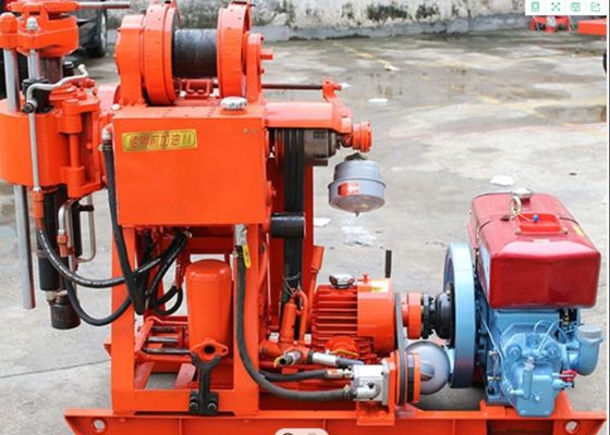 Durable Geological Drilling Rig Machine , Hydraulic Crawler Drilling Rig With 100 Meters Depth