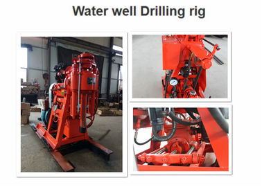 Small Water Well Borehole Drilling Rig GK-200 Color Customized With Hydraulic Feeding