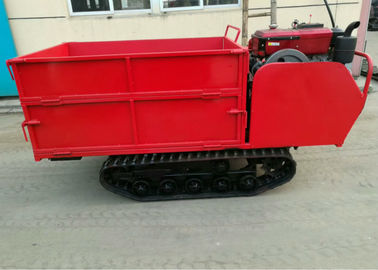 Simple Operation 3 Ton Tracked Dumper / Mountain Agricultural Crawler Transporter