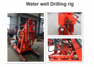 Hydraulic Feeding Water Well Borehole Drilling Rig , Engineering Drilling Rig