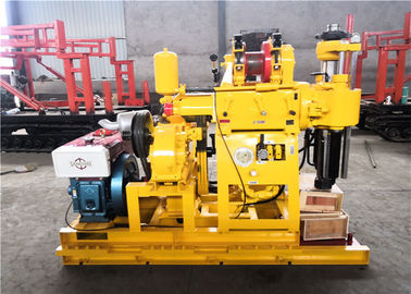 Rotary Hydraulic 200m Portable Soil Test Drilling Machine Yellow Color