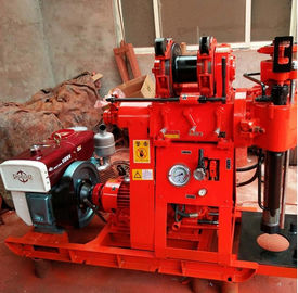 200m Depth Water Well Drilling Equipment , Core Drilling Rig Diesel Power