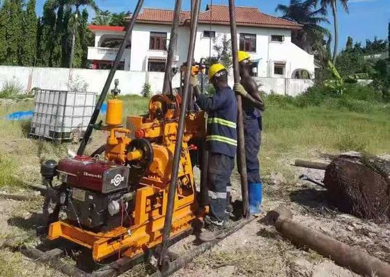 100m Depth Bore Hole Rotary Portable Water Well Drilling Rig