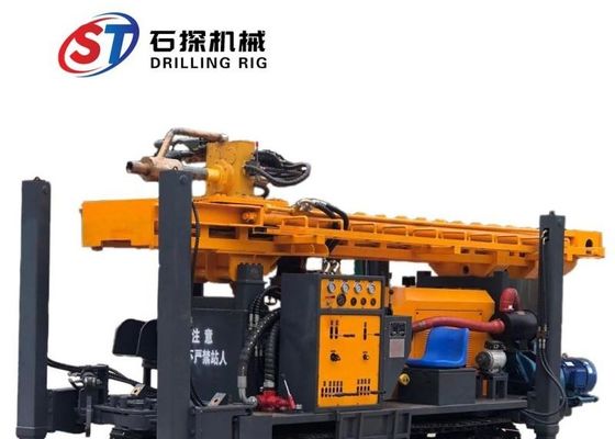 Flexible Diesel 350 Meters Borehole Drilling Rig Hydraulic Controlled