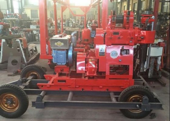 Portable Hydraulic 200m Borehole Water Well Drilling Rig Machine