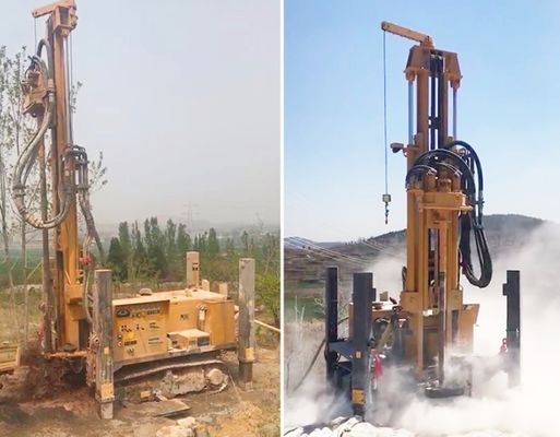 3.5mpa 350m Depth Borehole Crawler Mounted Drill Rig