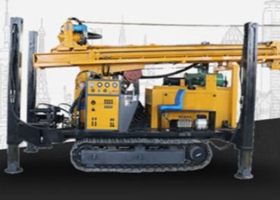 Water Well Borehole Portable Pneumatic Diesel Crawler Mounted Drill Rig