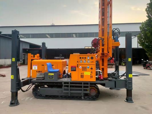 Full Hydraulic 350m 1.25mpa Crawler Mounted Drill Rig