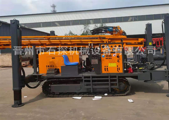 350m Deep Full Hydraulic Crawler Water Well Drilling Rig Pneumatic