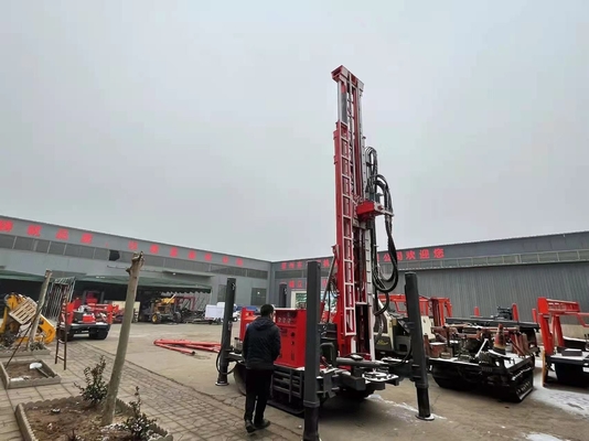 180m Deep St180 Pneumatic Drilling Rig Crawler Type Small Hydraulic For Water Well