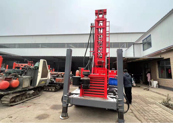 200m Deep Borehole Drilling Rig Pneumatic Tractor Mounted Dth