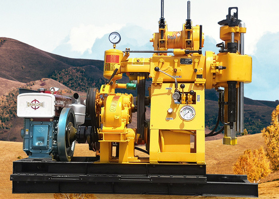 150mm Hole Diameter Soil Testing Drilling Rig With Bw 160 Mud Pump