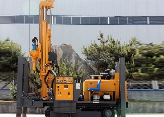 Diesel Engine Power Pneumatic Borehole Drilling Rig With 300 Meters Depth in Rocky Layer