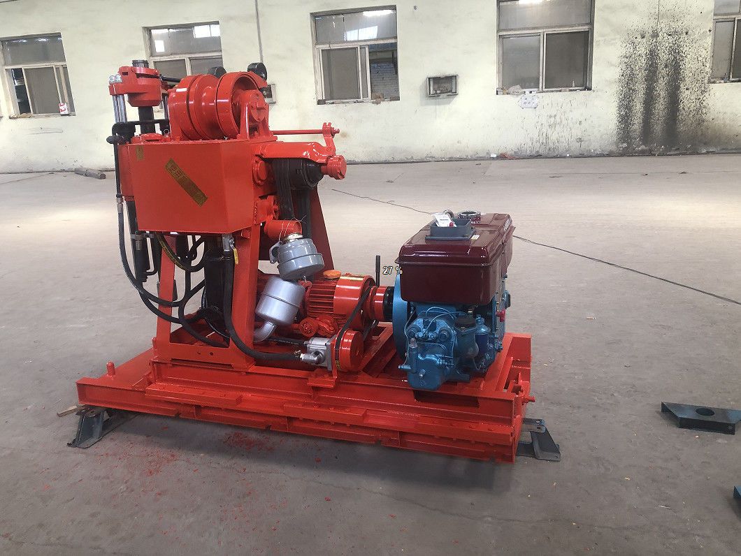 Soil Test Rig Diesel Engine XY-1 Soil Testing Drilling Rig 100m Depth BW 160 Mud Pump