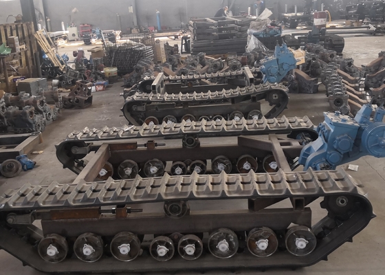 Diesel Engine Electric Borewell Machine Large Loading Capacity Crawler
