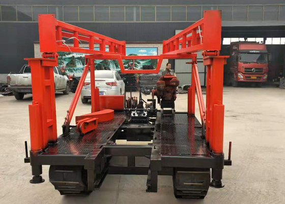 High Drilling Performance 8 Wheels Rubber Crawler Track Undercarriage With Folding Tower