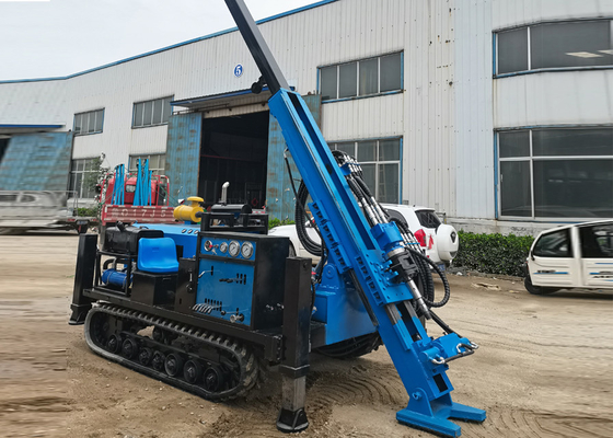 0-80 Rpm Dth Crawler Mounted Drill Rig 280 Meters Depth