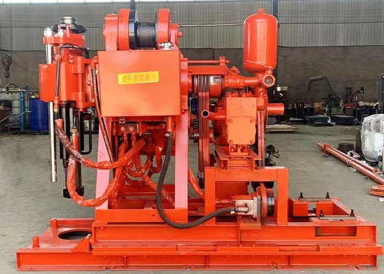 600kg Diesel Engine Portable Borehole Drilling Machine 130 Meters Depth