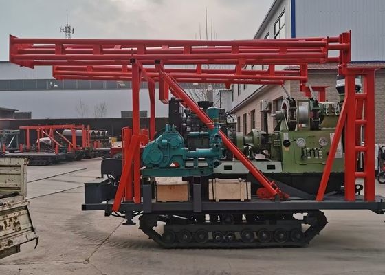 GK 200 Borehole Crawler Mounted Geological Drilling Rig for Rock Well Drilling