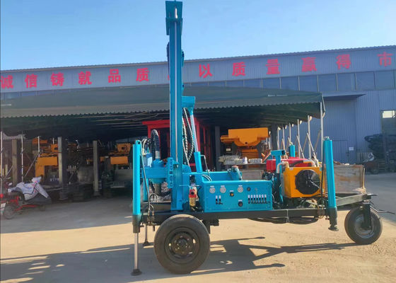 15kn Lifting Capacity Water Well Drilling Rig For Mud Drilling And 100m Drilling Depth