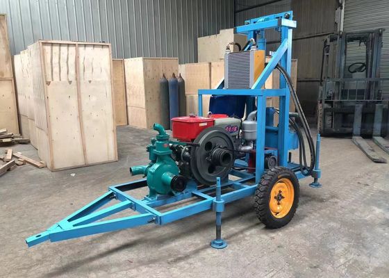 120 Meters Portable Water Drilling Machine With Diesel Engine