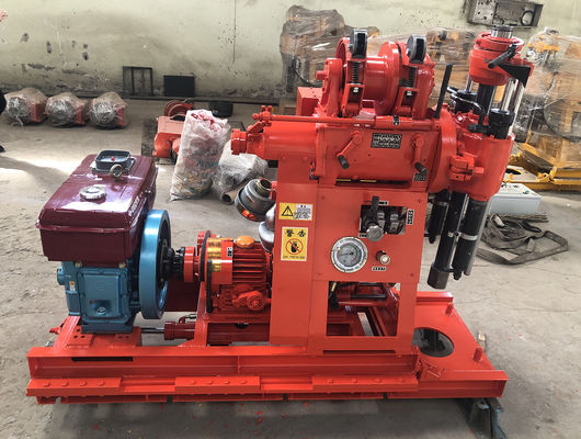 50-100 Meter Diesel Mining Drill Rig , Portable Core Drilling Machine