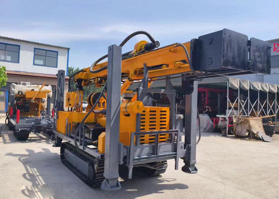 Truck Mounted Borehole Drilling Machine With 30T Winch Lifting Force