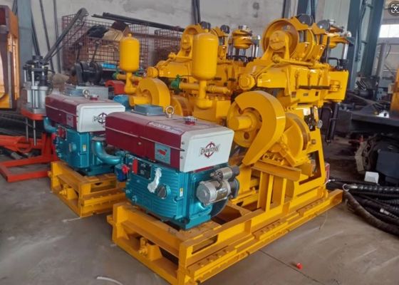 Drilling Depth 180M Water Well Drilling Rig , Borehole Drilling Machine