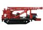 Hydraulic Tracked Mounted Water Well Drilling Rig With Single Axle Steering Brake