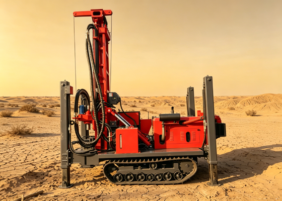 Commercial/Industrial Hydraulic Pneumatic Drilling Rig With Air Compressor/Mud Pump