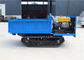 Blue Color 2 Ton Mini Rubber Track Transporter Dumper Truck Simple Operation
