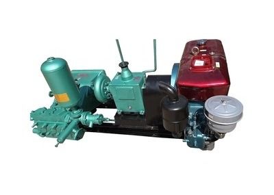 Three Cylinder BW250 Hydraulic Mud Pump With Suction Slurry Diesel Powered