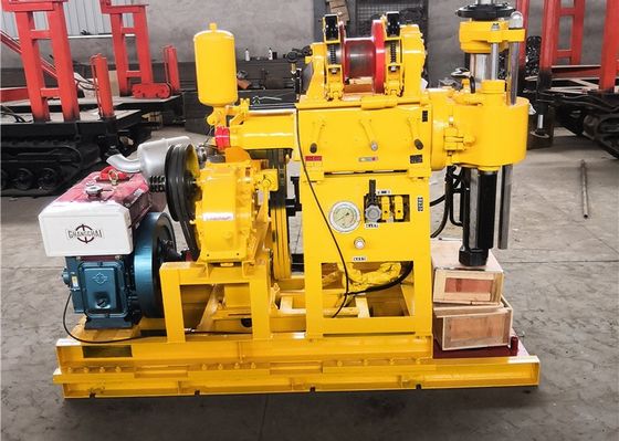 Hydraulic Diesel Small Portable Water Well Drilling Rig / Soil Investigation Drilling Equipment