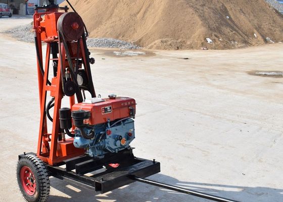 50m Portable Hydraulic 13000w Water Well Drilling Rig