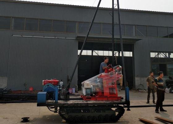 Small Core 100m Geological Drilling Rig Machine For Sample Soil Test