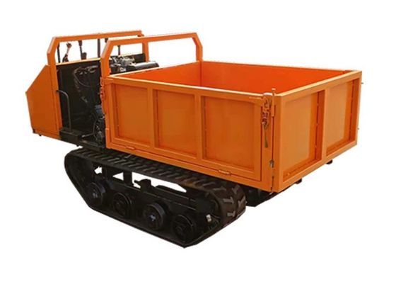 Self Loading 1.5 Ton Automatic Rubber Tracks Transporter Dumper For Transport