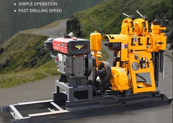 15KW Portable Diesel Borehole Small Water Well Drilling Rig