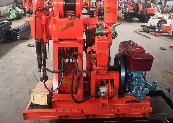 Engineering 150m Depth Core Drill Rig Hydraulic Diesel Powered