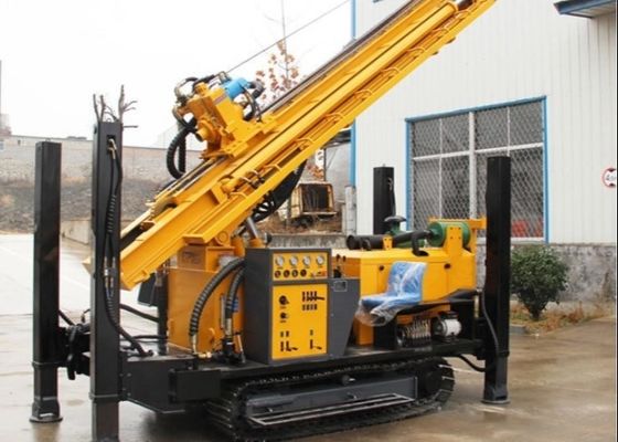 Multifunctional 400 Meters Water Well Drilling Rig Hydraulic Crawler Mounted