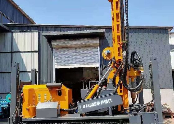 Yellow 6m Rod Water Well Drilling Rig High Efficiency 350 Meters