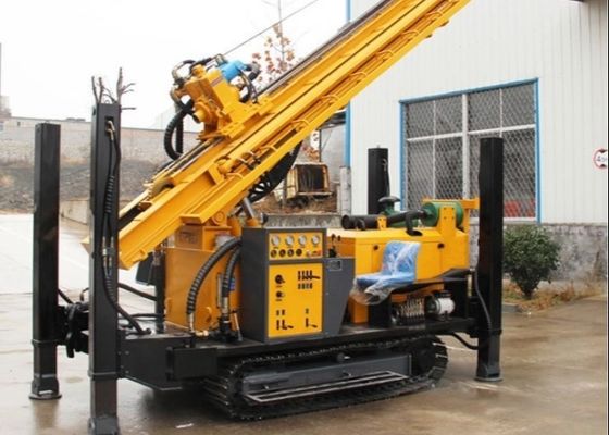 Portable 300m Water Well Drilling Rig Machine Double Cylinder Adopting