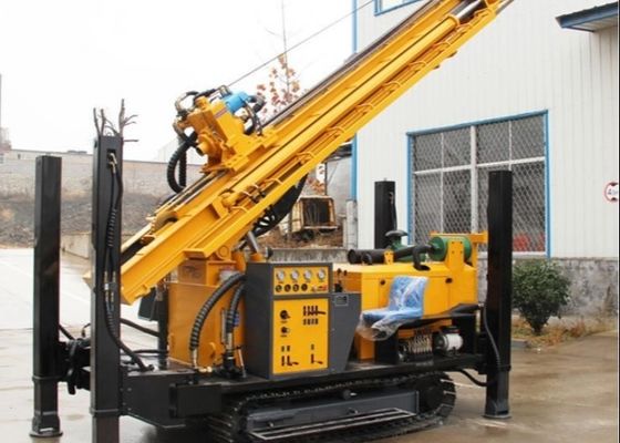 Deep Underground Water Well Drilling Rig With Diesel Engine 350 Meters Large Pneumatic Drilling Machine