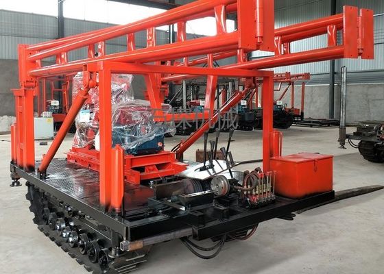 100m Depth Diesel Traction Rock Drill Rig Machine