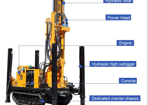 200 Meters Depths OEM Rotary Crawler Mounted Drill Rig