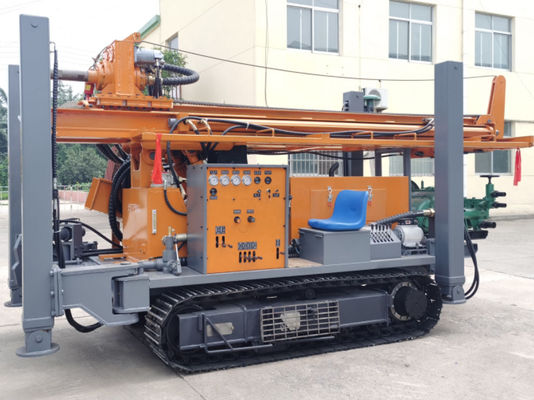 Water Well Borehole Portable Pneumatic Diesel Crawler Mounted Drill Rig