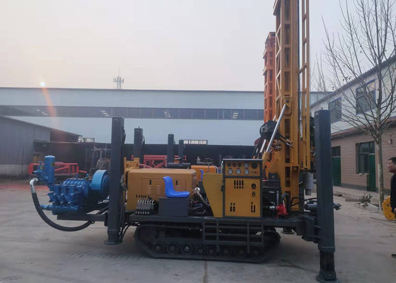 High Leg Pneumatic Hydraulic Crawler Drilling Rig Borehole 260m Depth