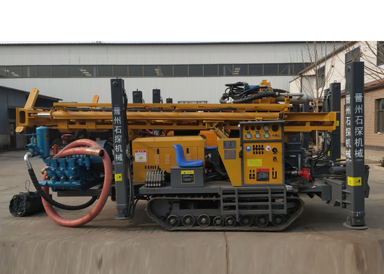 Large St-200 Crawler Water Well Drilling Rig Pneumatic With Kaishan Air Compressor